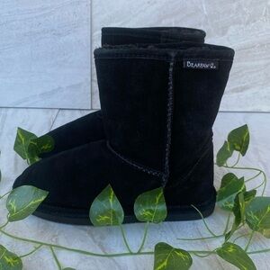 Black Bearpaw YOUTH 5 girls Boots Mens 5 Ladies 6.5 like NEW winter Elle short